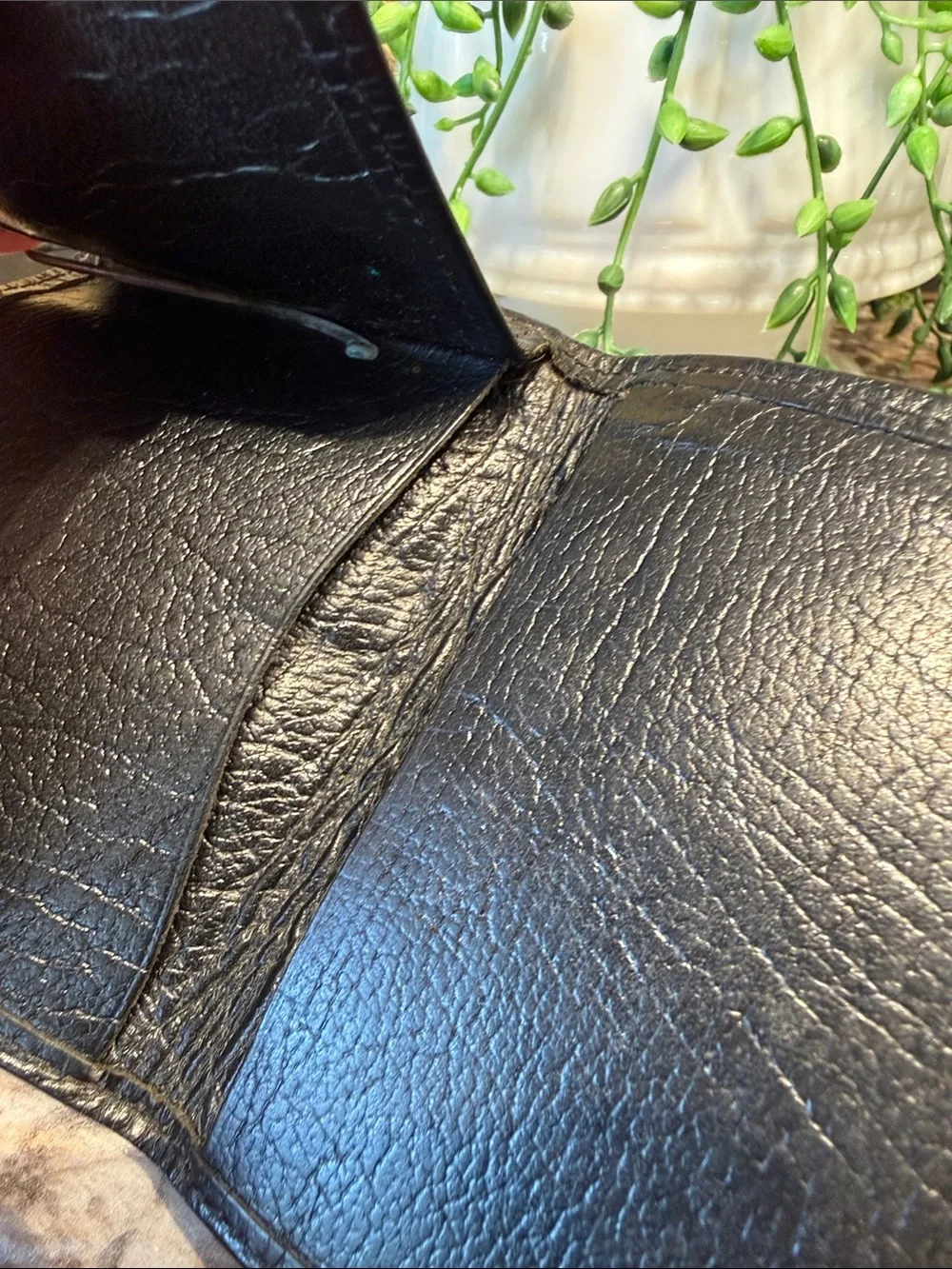 Vintage Justin Leather Bifold Wallet